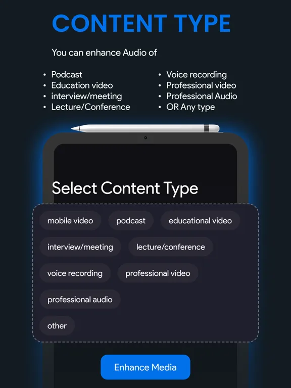 Tangkapan layar Audio Enhancer - AI iPad 